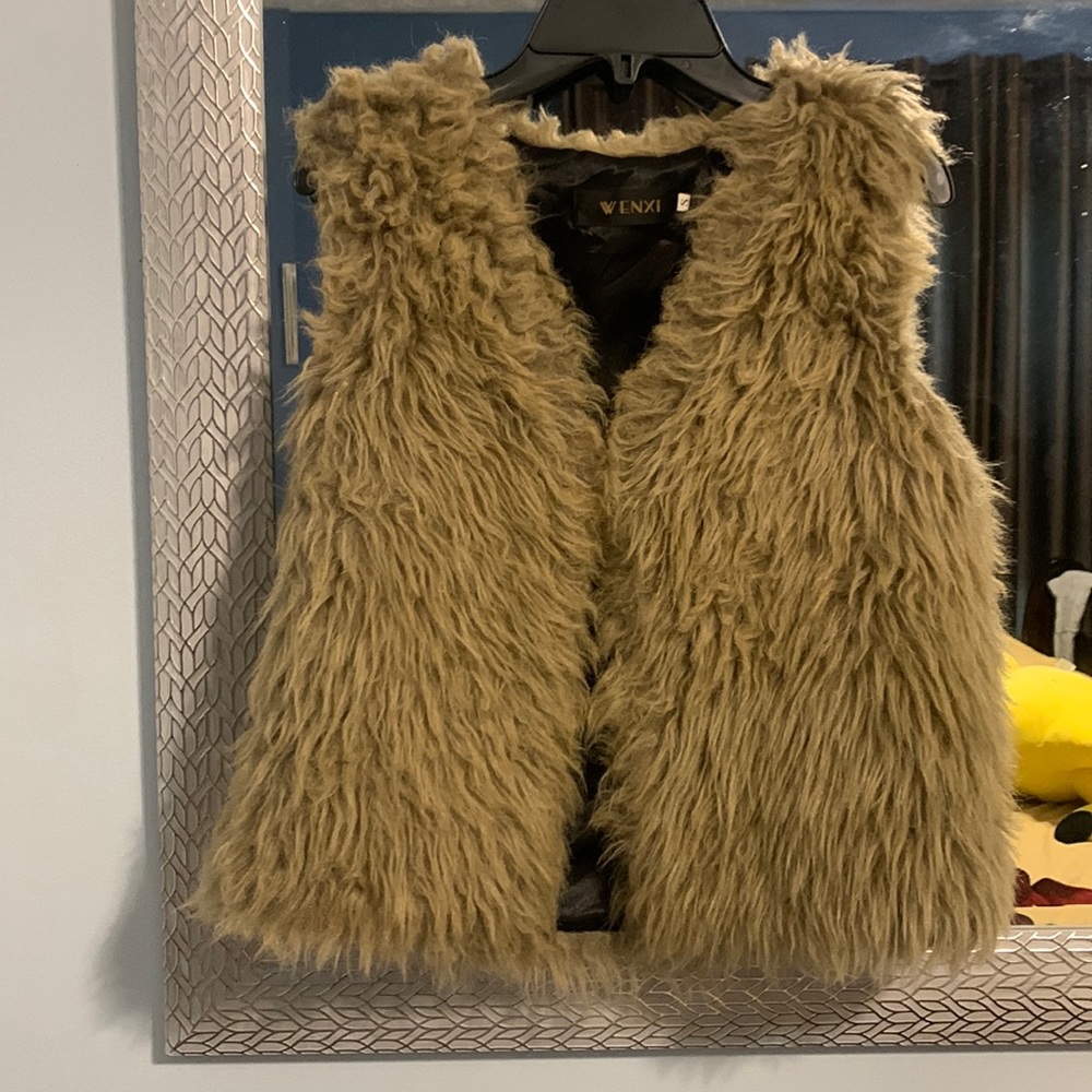 Faux fur vest